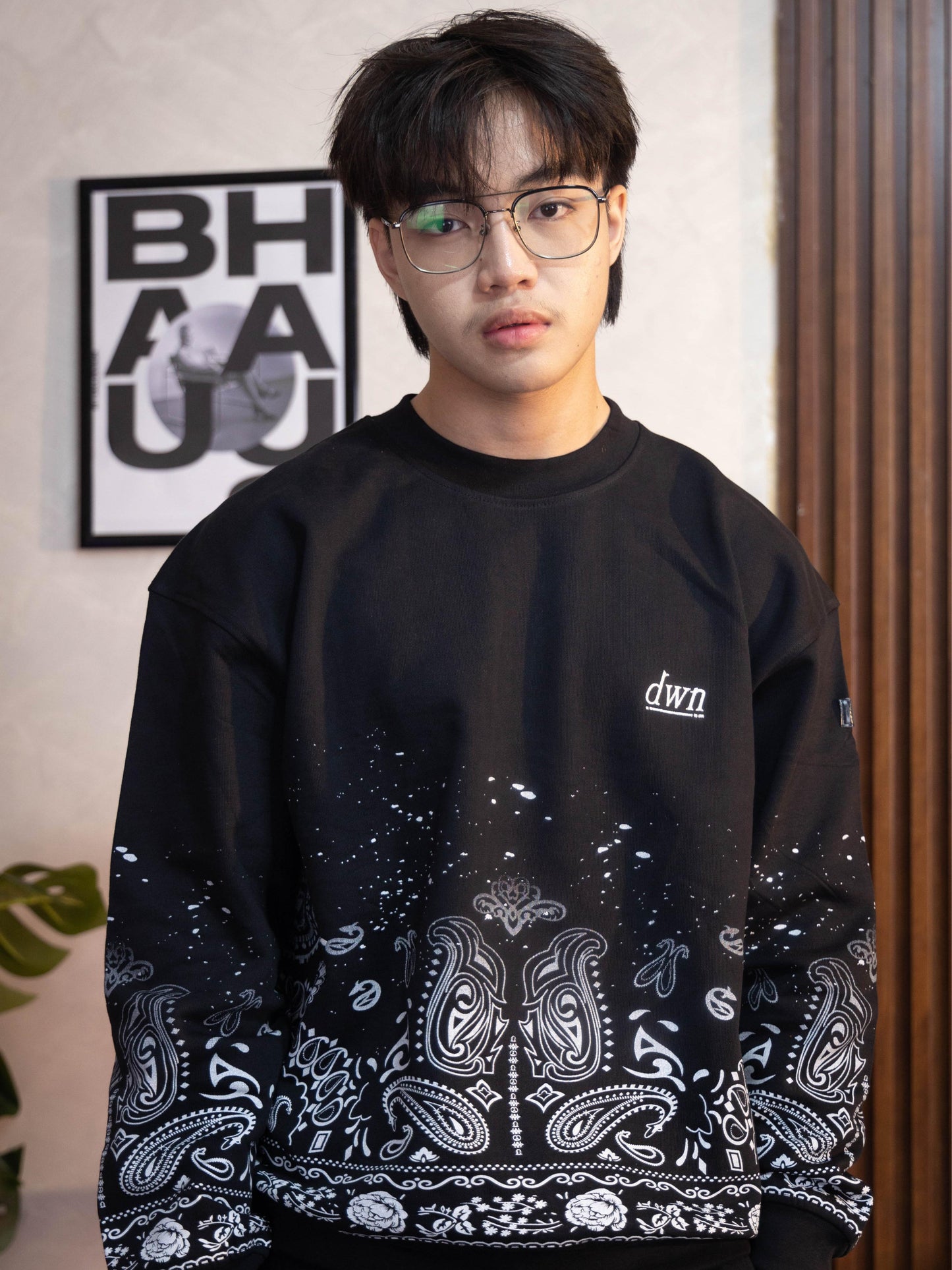 Faded Paisley Sweatshirt