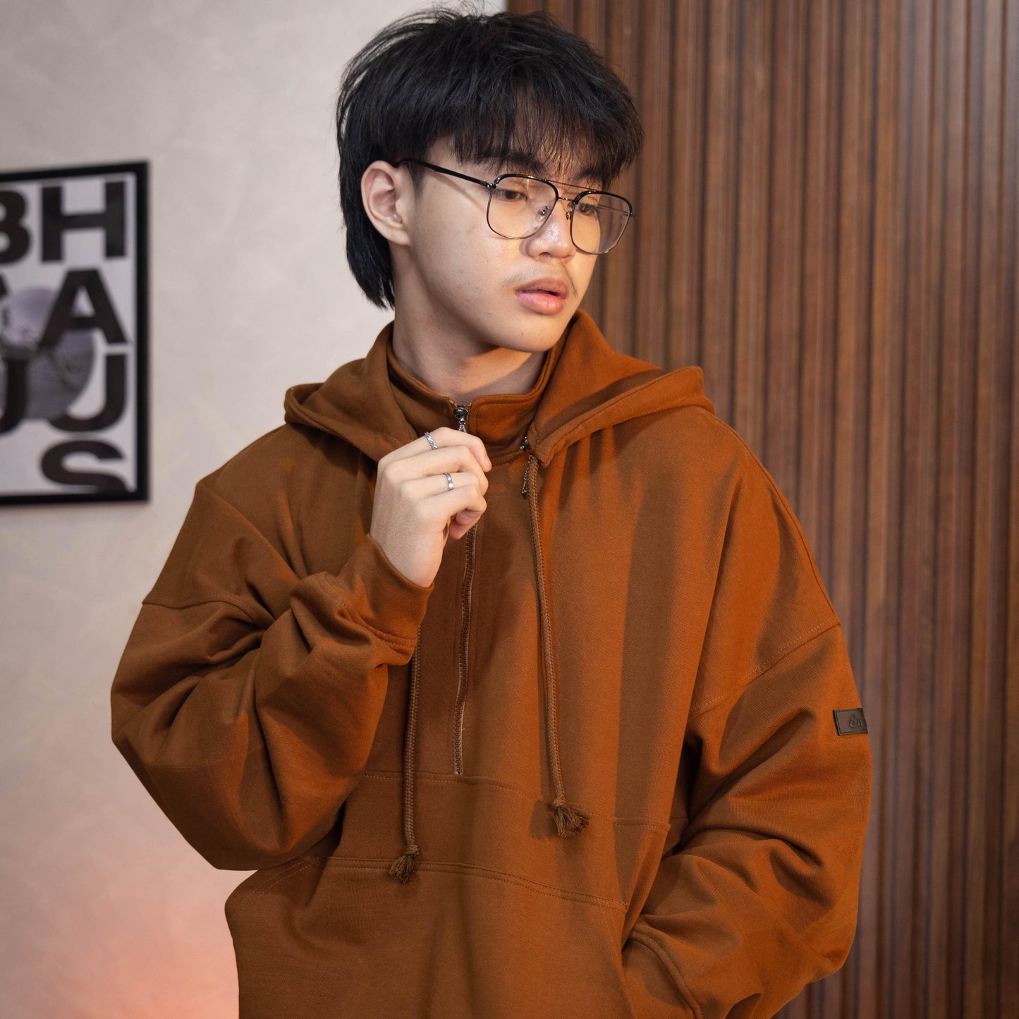 Pure Cotton Terry Multifunctional Hoodie