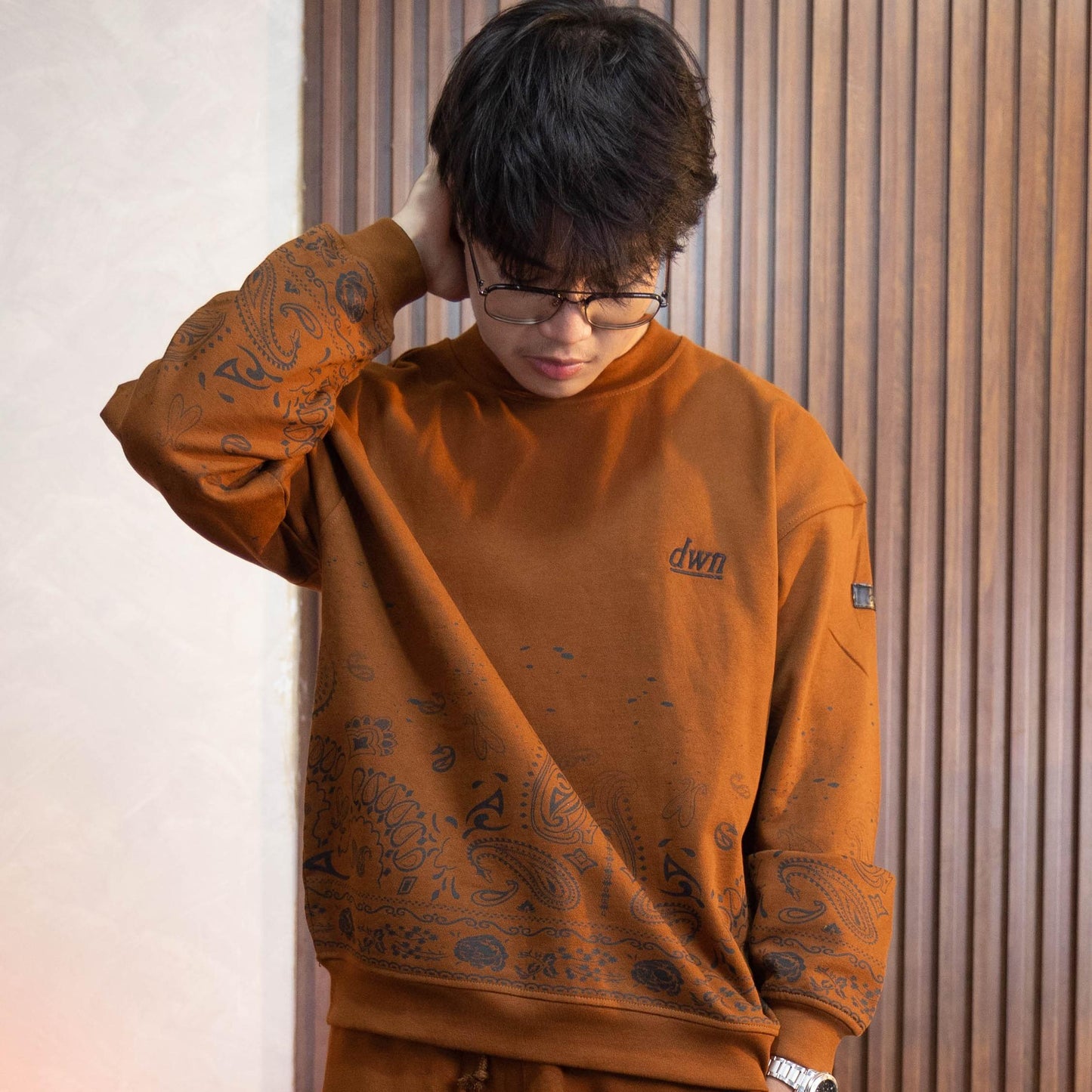 Faded Paisley Sweatshirt