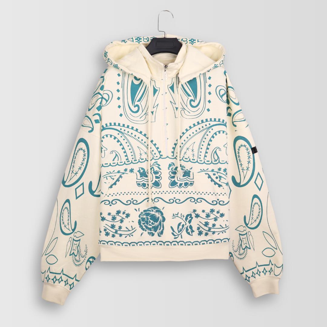 Full Paisley Multifunctional Hoodie