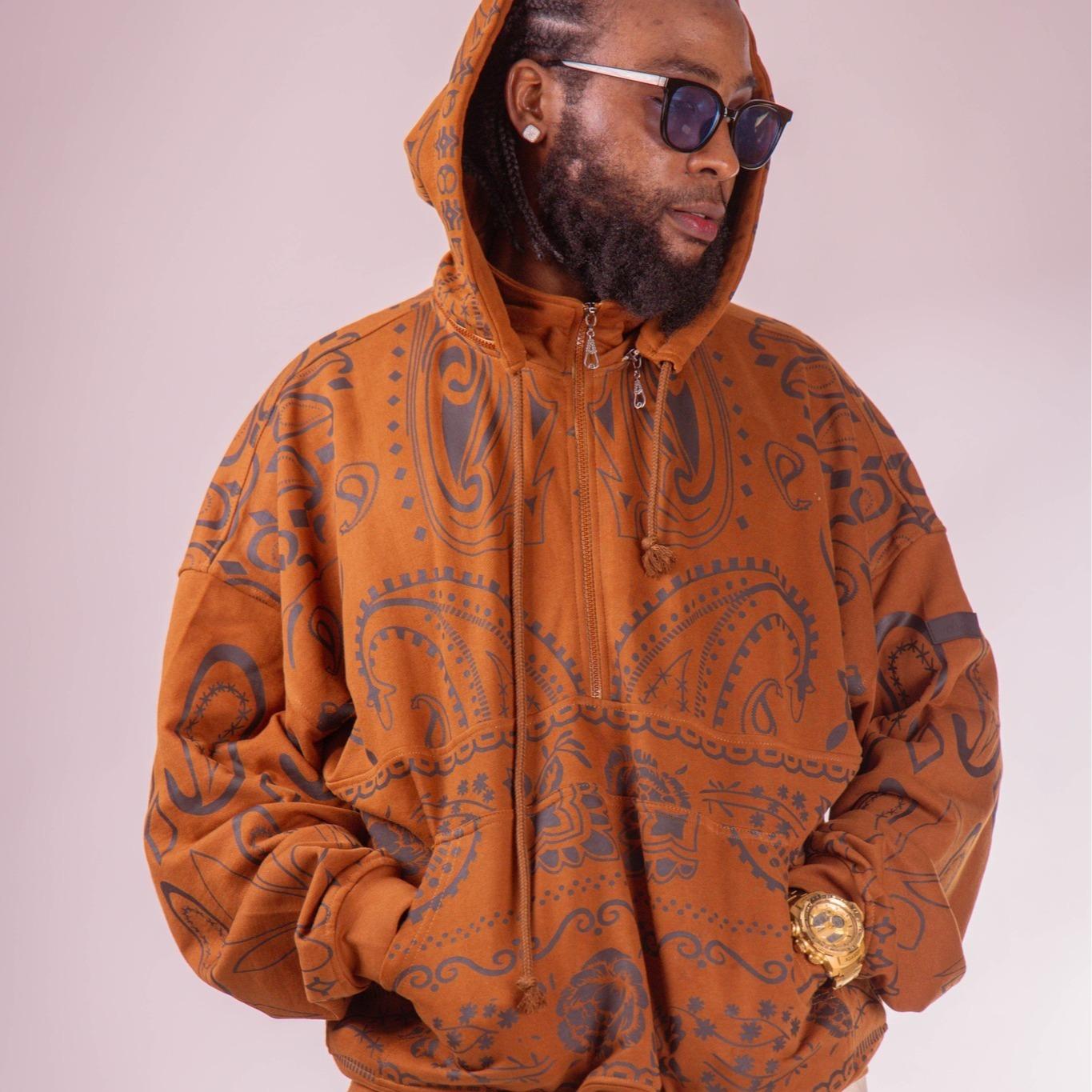 Full Paisley Multifunctional Hoodie