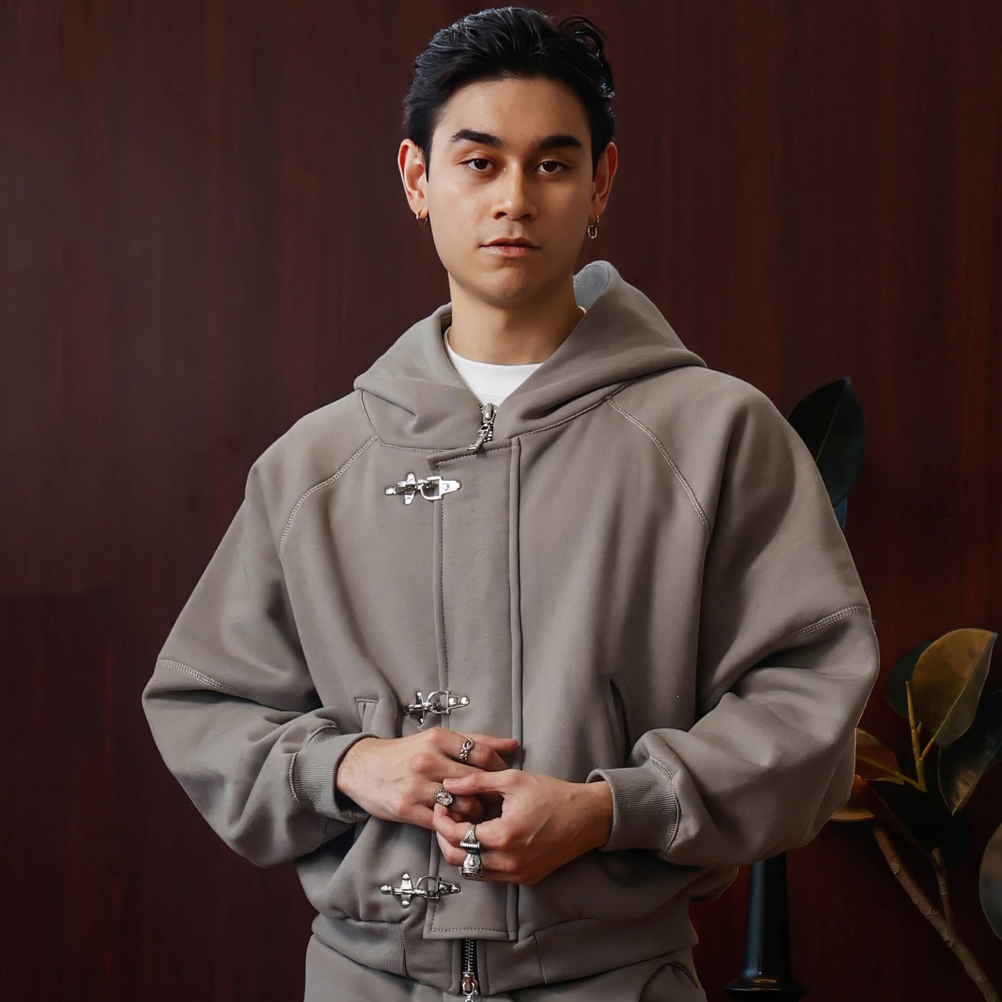 Fireman Clasp Sweatsuit Hoodie